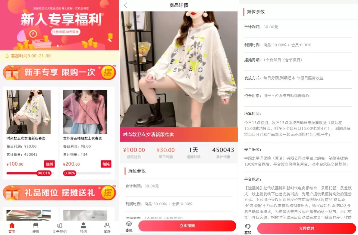 【女性投资盘】摆摊系统/摆摊投资分红/投资理财源码-精品海外源码