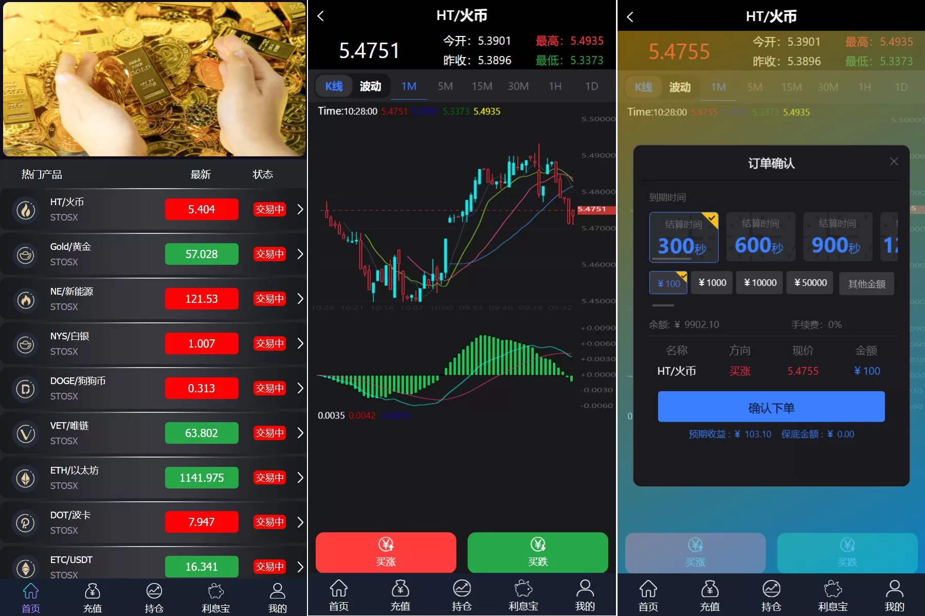 【全新修复版微交易系统】新框架/虚拟币理财系统/微盘交易系统/K线正常-精品海外源码