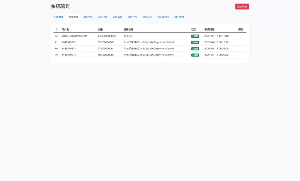 图片[19]-【海外最新交易所系统源码】秒合约/杠杆交易/投资/K线控制-精品海外源码