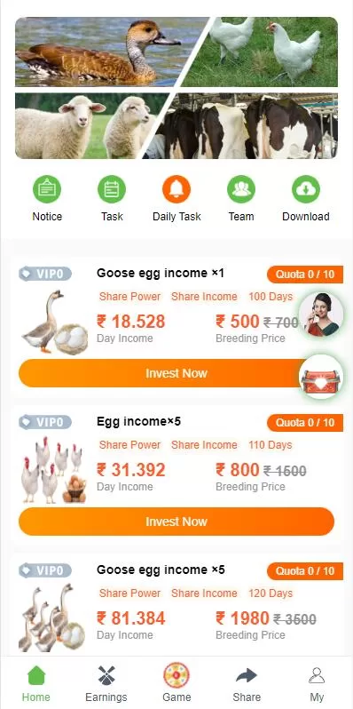 图片[3]-【另UI海外版理财源码】养鸡养鸭投资系统/投资理财源码/任务图推广注册奖励-精品海外源码