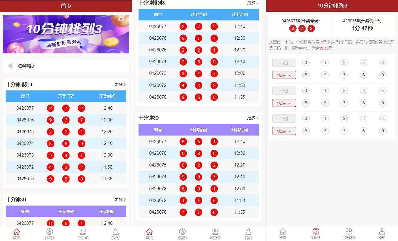 【排列三3D走势图系统】彩票走势图系统/排列三/3D走势图/邀请注册-精品海外源码